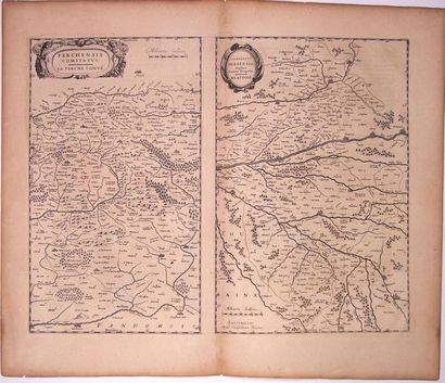 17th century map THE PERCH. THE WHEAT 