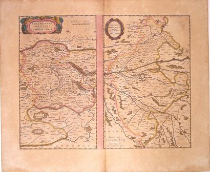 17th century map THE PERCH. THE WHEAT. 