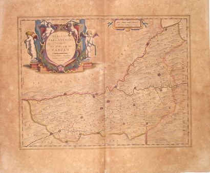 17th century map DORDOGNE, Diocese of SARLAT;...