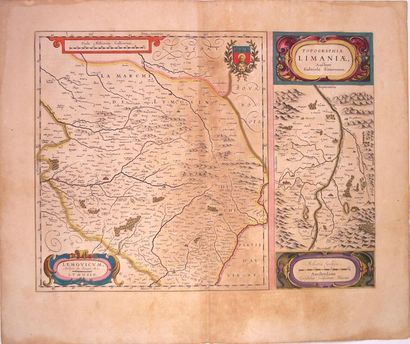 17th century map LE LIMOUSIN & LA LIMAGNE...