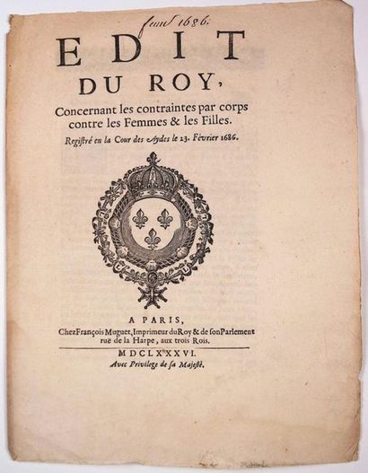 FEMINISM. 1686. 