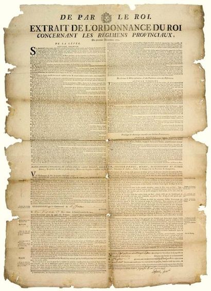 ARDÈCHE. 1775. LANGUEDOC. PROVINCIAL REGIMENTS....