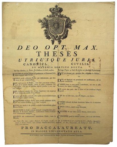 GOLDEN COAST. 1783. UNIVERSITY OF DIJON....