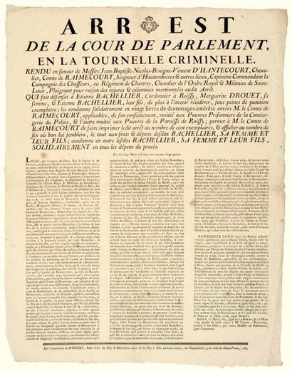 ROISSY (95). 1784. JUDGMENT of the COURT...