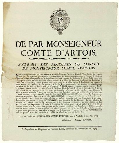 AGRICULTURAL CALAMITY of 1785. 