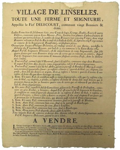 NORTH. 1788. FIEFDOM OFLECOURT. 