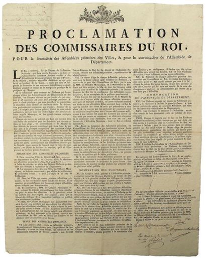 GARD. 1790. THE PRIMARY ASSEMBLY OF ST. AMBROIX...