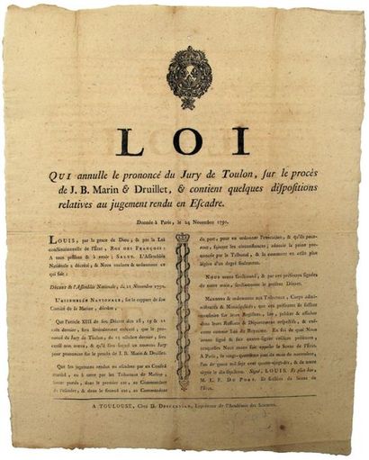 MARINE COURTS. 1790. VAR. HAUTE GARONNE....