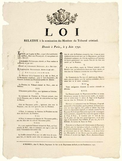 THE CRIMINAL COURT OF PARIS & 