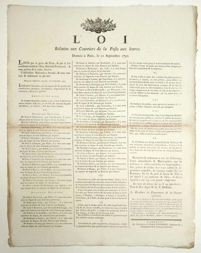 LETTER POST. 1791. 