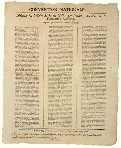 1793 (TRIAL OF KING LOUIS XVI). ICHON (Pierre...