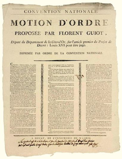 1793 (TRIAL OF KING LOUIS XVI). FLORENT GUIOT...