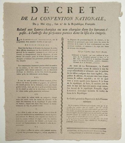 LETTER POST. 1793. 