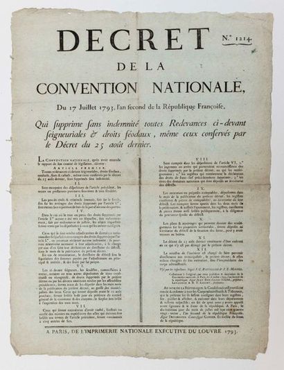 - ABOLITION OF FEUDAL RIGHTS. 