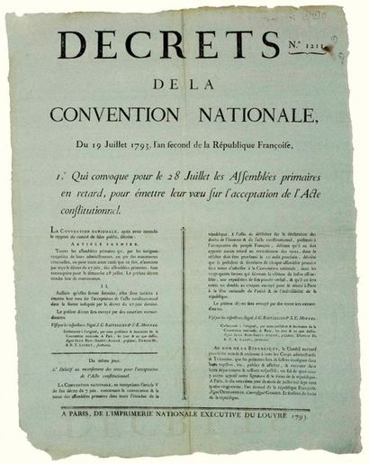 PARIS. 1793. (ACCEPTANCE OF THE CONSTITUTIONAL...