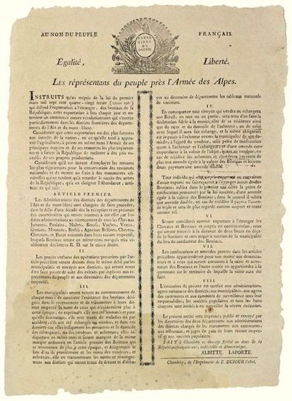 AIN & KNOWLEDGE. 1794. ALBITTE and LAPORTE...