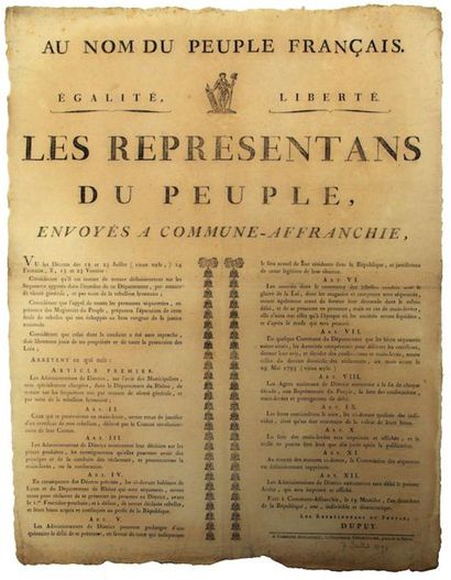 LYON REVOLT. 1794. 