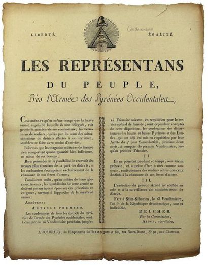 GIRONDE. LANDES. 1794. 