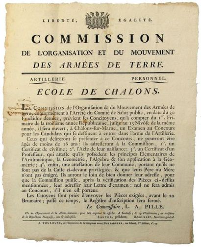 AN 3. CHALON SCHOOL (51). TOULOUSE (31)....