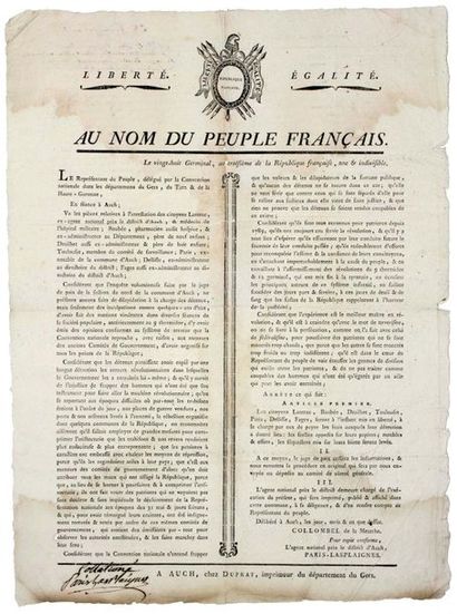 1795. COLLOMBEL de la MEURTHE, The People's...