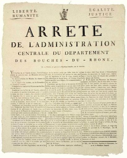 AN 4. BOUCHES-DU-RHÔNE. 1796. NATIONAL PROPERTY....