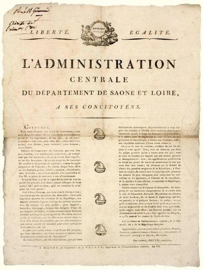 SAÔNE-ET-LOIRE. 1799. 