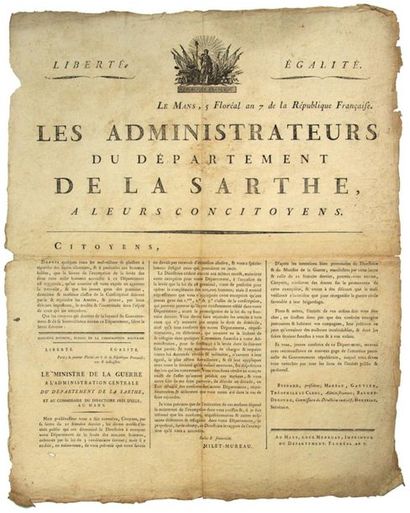 - SARTHE. 1799. RISE FOR THE ARMY 
