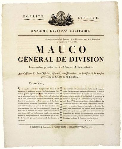 ATLANTIC PYRENEES. 1799. Headquarters at...