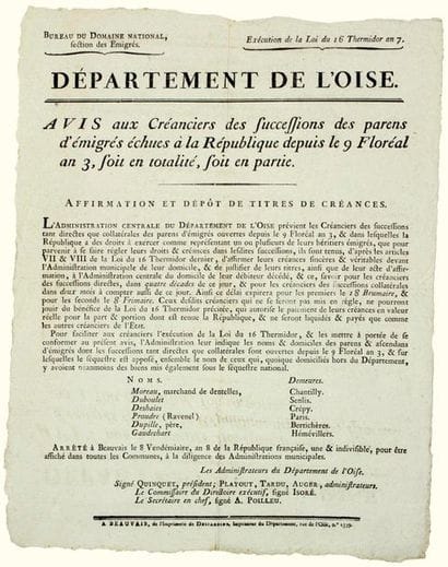 OISE. 1799. Office of the NATIONAL DOMAIN,...