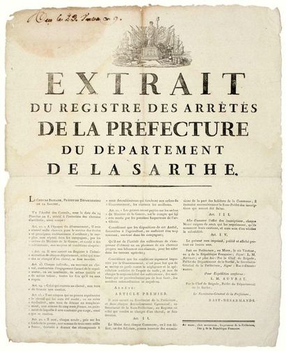 SARTHE. 1801. 