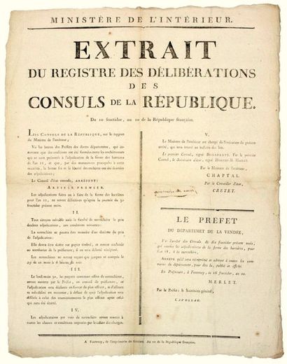 AN 10. SOLD. BONAPARTE 1st Consul. CUSTOMS....