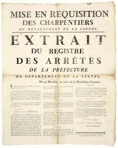 SARTHE. 1803. MARINE. 