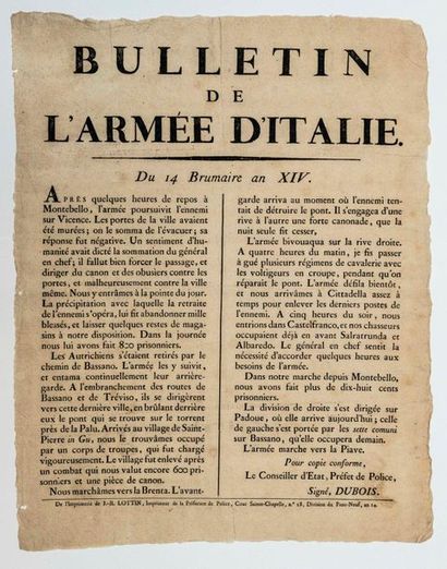 EMPIRE. ITALIAN CAMPAIGN 1805. 