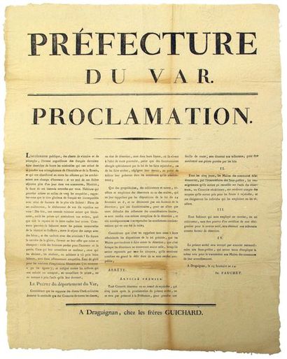 AN 14. VAR. RESERVERS. PROCLAMATION of Jh....