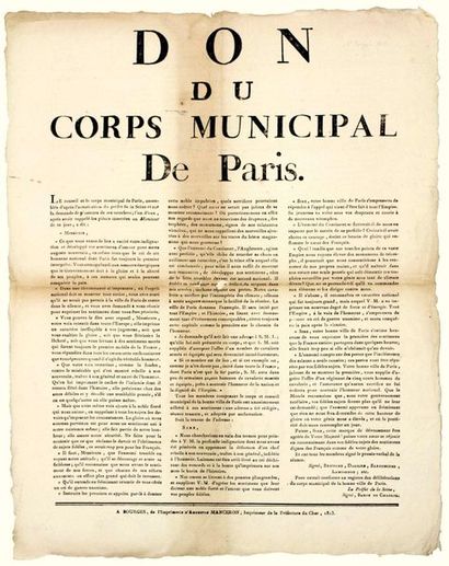 PARIS. 1813. CHER. 