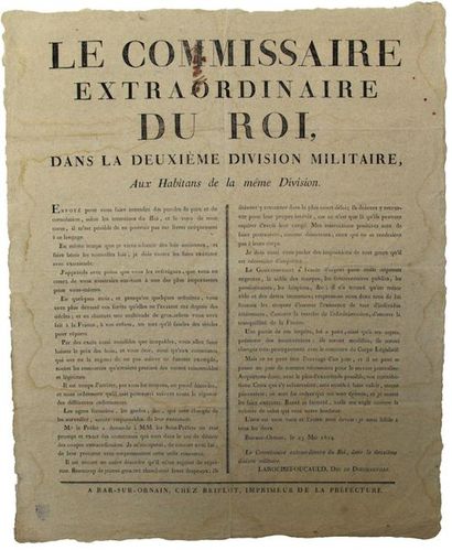 MEUSE. 1814. BAR-SUR-ORNAIN (Revolutionary...