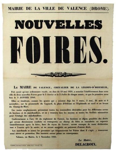 DROM. 1839. VALENCIA. NEW FAIRS. DELACROIX,...
