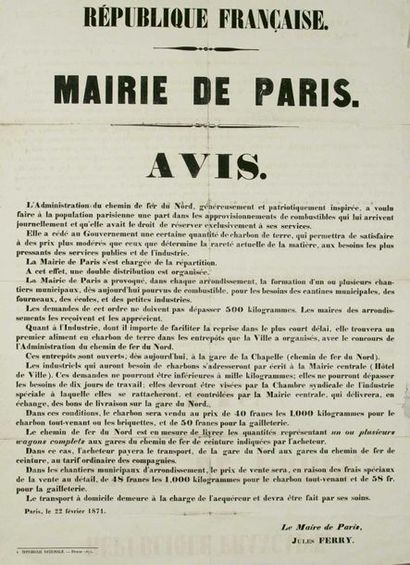 PARIS HEADQUARTERS. 1871. 