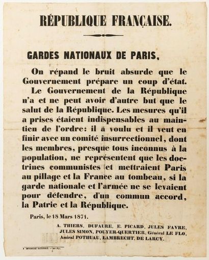 BEGINNING OF THE PARIS COMMUNITY, Uprising...