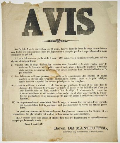 DIJON (GOLDEN COAST) 6 April 1871. OPINION...