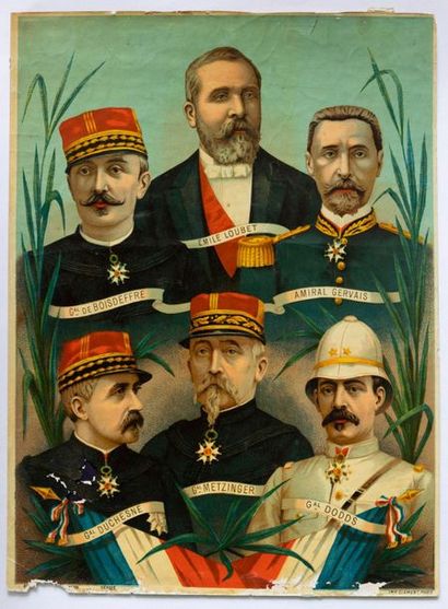 FACHODA'S CRISIS 1898. 2 Chromolithographs...