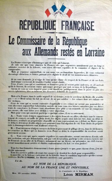 (THE LORRAINE DELIVERED) METZ (57) 19 November...