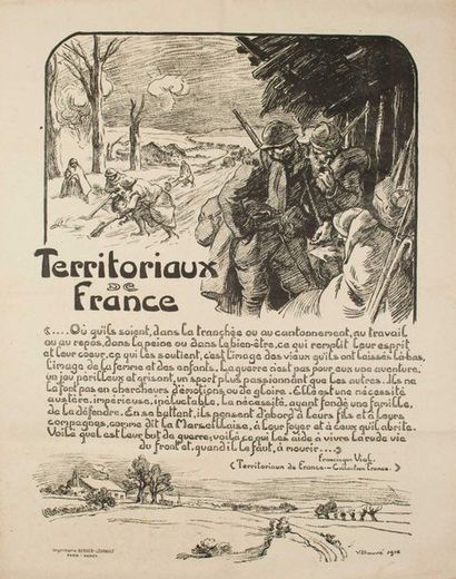 Victor PROVEN 1918. 2 POSTERS from the Berger-Levrault...