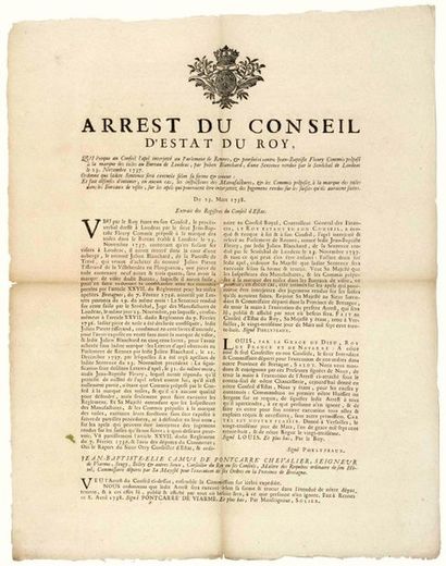 1738. BRITAIN. LOUDÉAC (22). MARKS CANVASES....