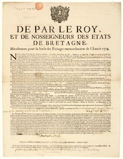 1739. BRITAIN. NANTES (44). (FRANKED & ENNOBLED...