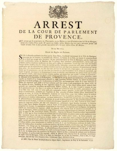 PROVENCE. 1752. MARTIGUES (13). 