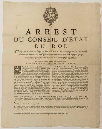 DROM. 1755. VALAURIE TOLLGATE IN DAUPHINÉ....