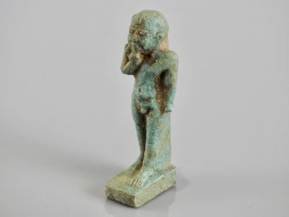 Harpocrate marchant.

Amulette en fritte...