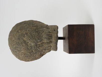 Tête de jeune homme en basalte patiné.Epoque

hellénistique,premiers...
