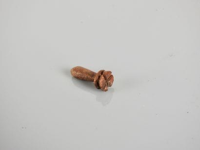 Objet, qui est probablement un labret en...